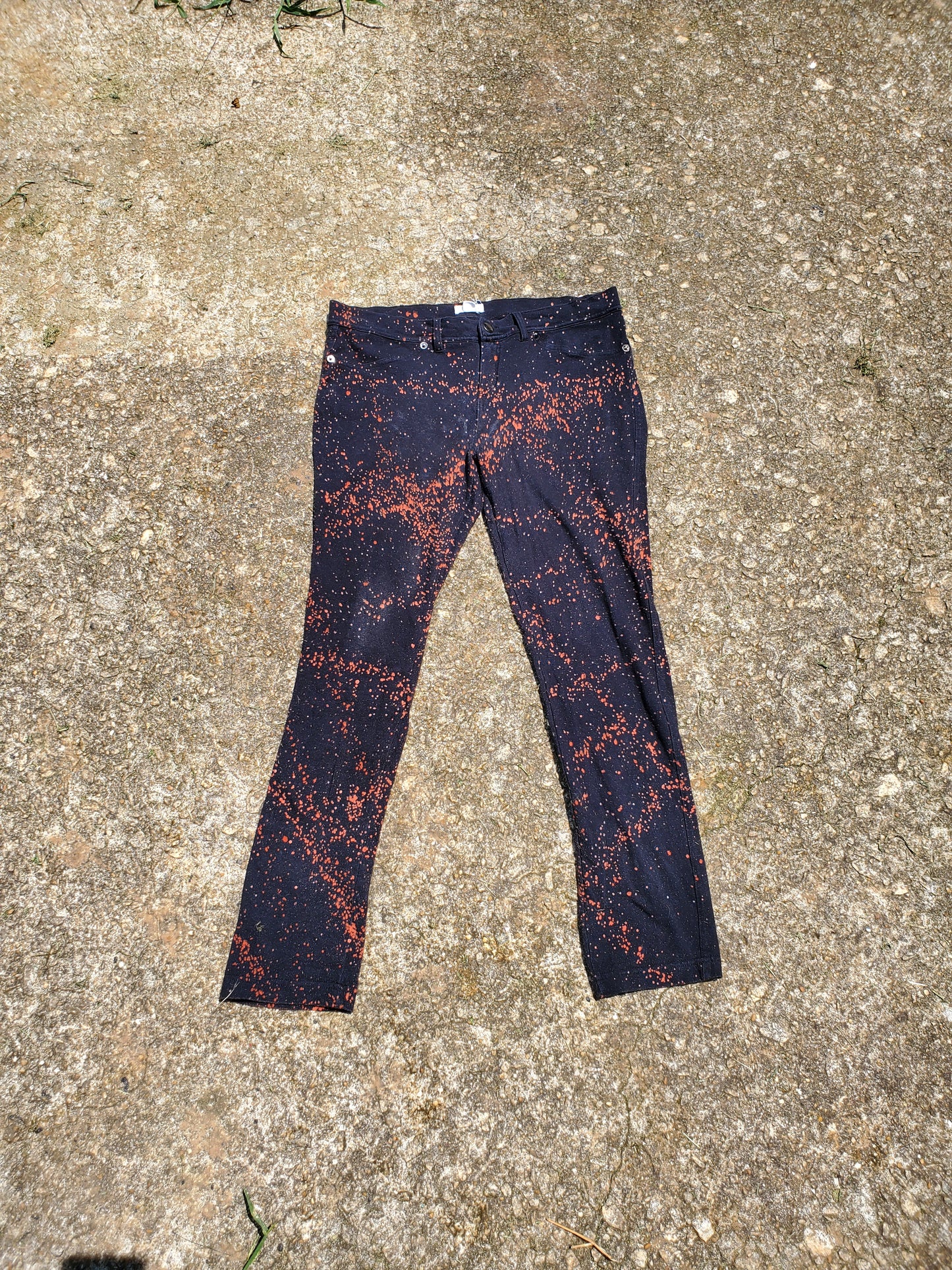 "Color Splashed" Jeggings w/Pockets