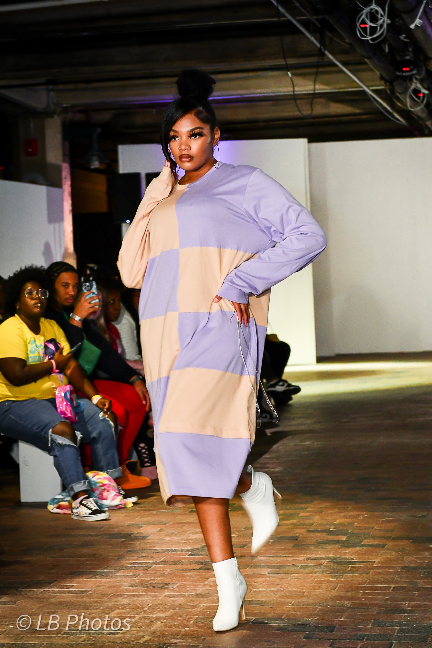 “Check Please” Oversized Tee Dress