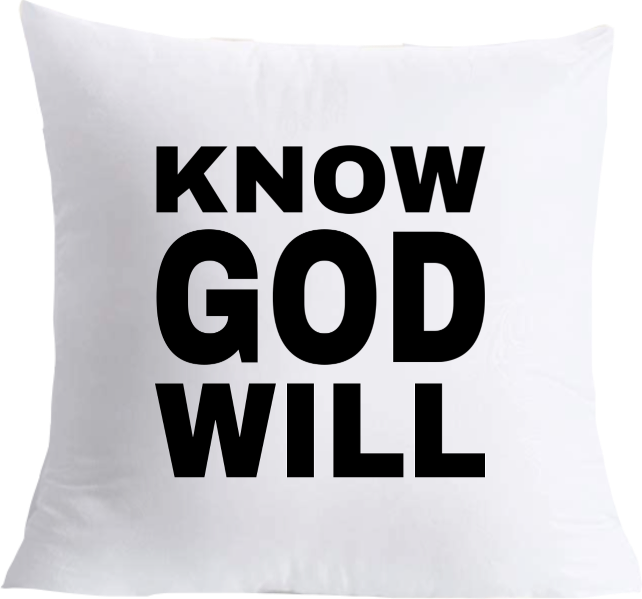 “Light” Know GOD Will. Throw Pillow