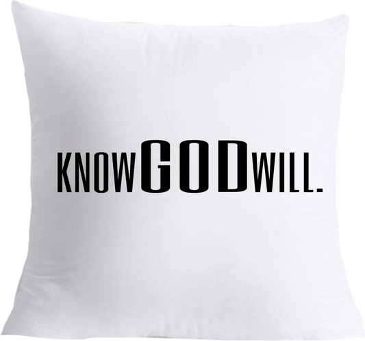 “Light” Know GOD Will. Throw Pillow