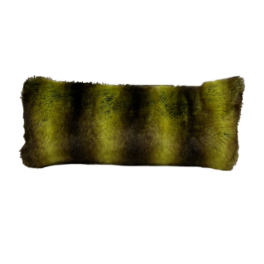 "Limelight" Fur Lumbar Pillow