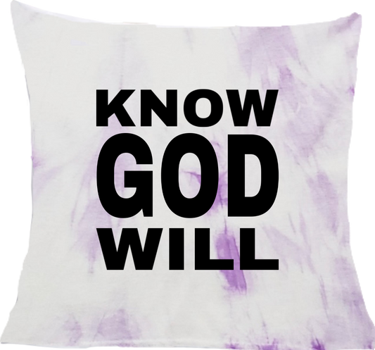 “Wisdom” Know GOD Will.  Throw Pillow