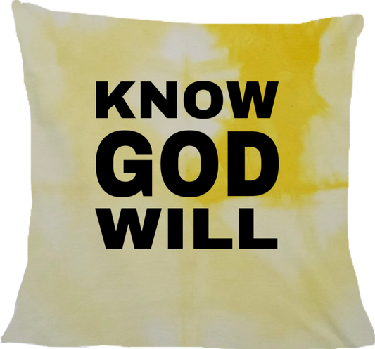 “Happiness” Know God Will. Throw Pillow