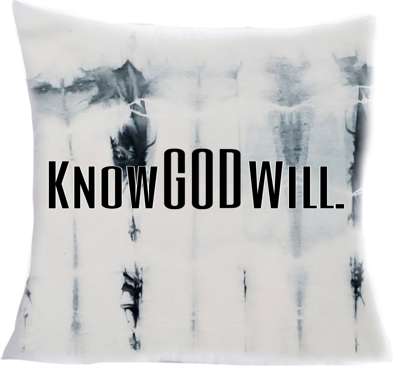 “Knowledge” Know GOD Will. Throw Pillow