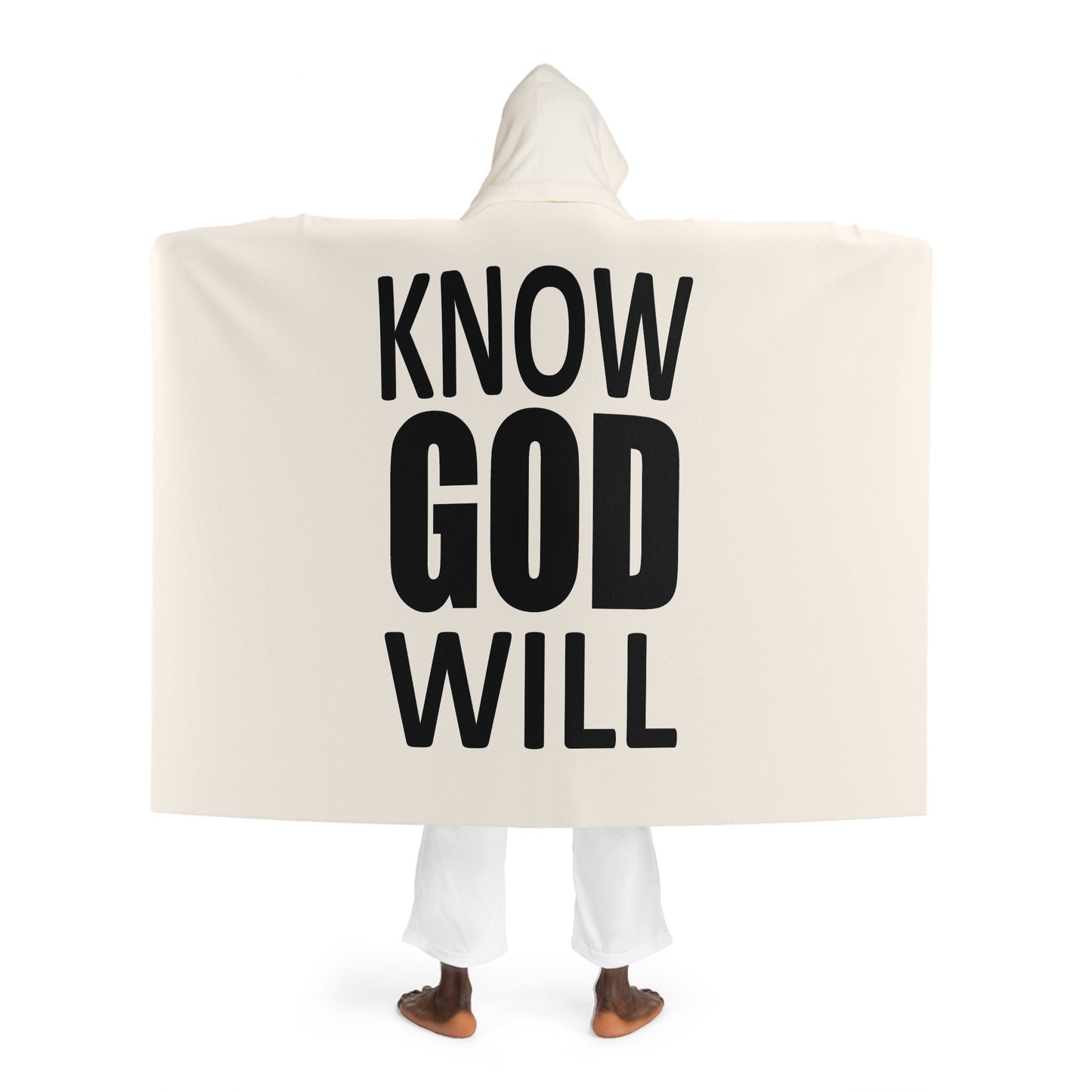 "Know God Will" Hooded Blanket